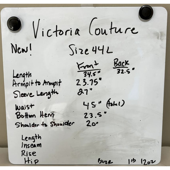 Victorio Couture Gray Glen Check Sport Coat Blazer Jacket Big & Tall Size 44L - Picture 9 of 9